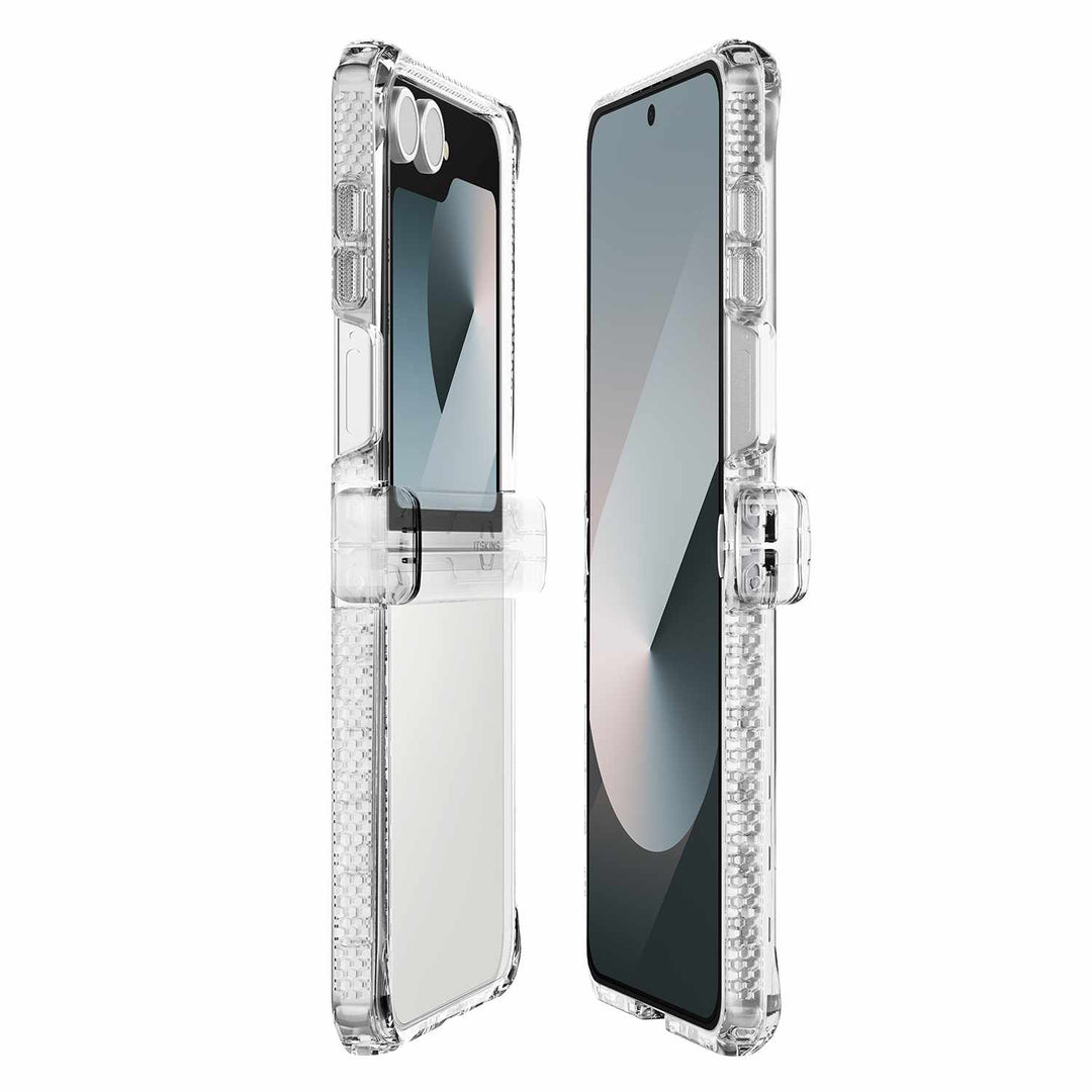 ITSKINS | Hybrid_R Case Hinge for Samsung Galaxy Z Flip7 - Clear | SGB7HYICLTRSP