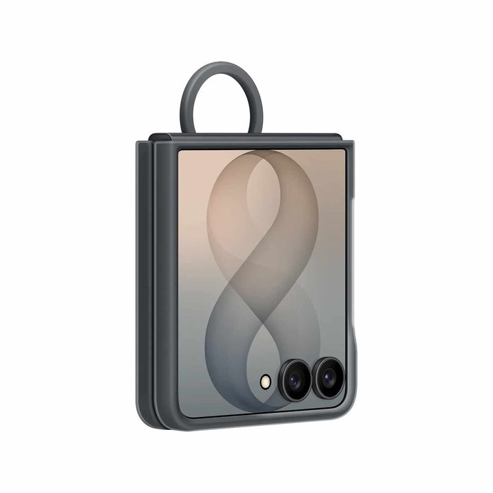 Samsung | Silicone Ring Magnet Case for Samsung Galaxy Z Flip8 - Black  | EFEF776CBEGCA