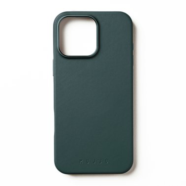 Mujjo | Full Leather w/MagSafe Case iPhone 16 Pro Max - Livid Green | 15-13837