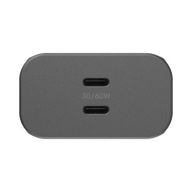 Otterbox | 60W Dual Port 30W USB-C GAN Premium Pro Wall Charger - Black | 15-10587