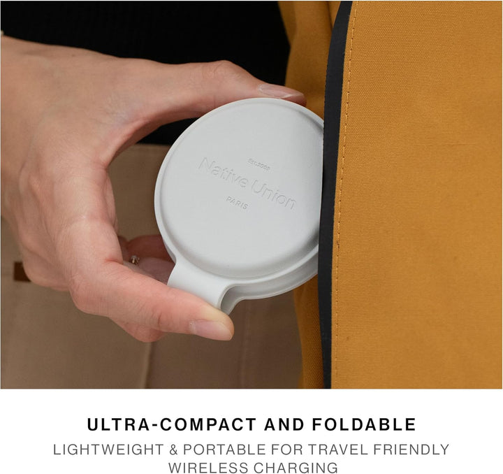 Native Union | Voyage 2-in-1 Wireless Charging Pad Qi2 Certified - Sand | VOY-2IN1-WL-SAN