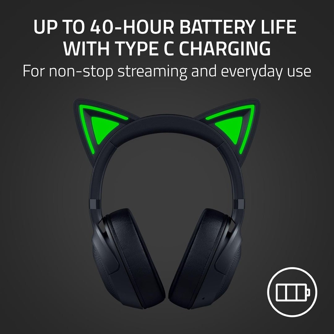 Razer Renewed | Kraken Kitty V2 Pro Headset Quartz - Black | RZ04-04510200-R3UR