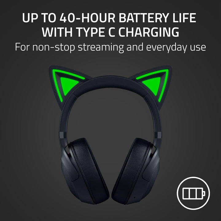 Razer Renewed | Kraken Kitty V2 Pro Headset Quartz - Black | RZ04-04510200-R3UR