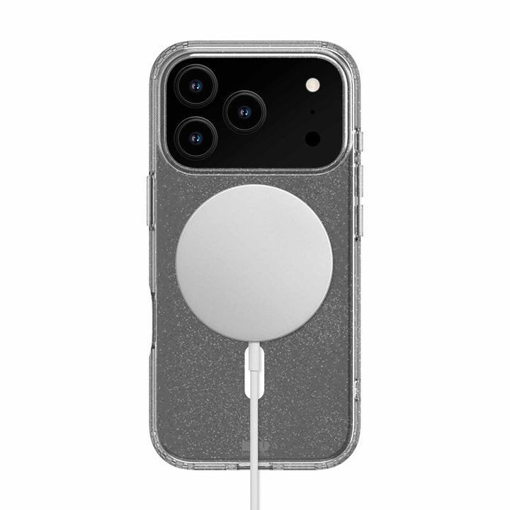 Blu Element | DropZone Rugged MagSafe Case iPhone 17 Pro - Clear Glitter | BEDZRMG17G3