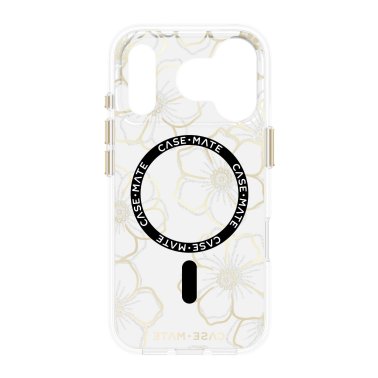 Case-Mate | Floral Gems MagSafe iPhone 17 Pro Case - Gold | CM057300