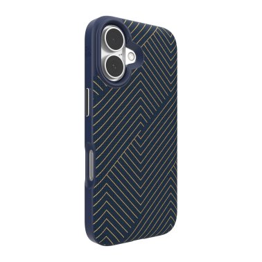 ZAGG | London Graphene Snap Case iPhone 16 - Navy Gold | 15-13395