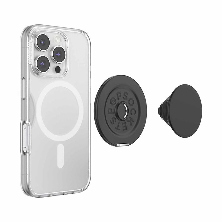Popsockets | PopGrip Kick Out for MagSafe Round with Adapter - Black |123-0577