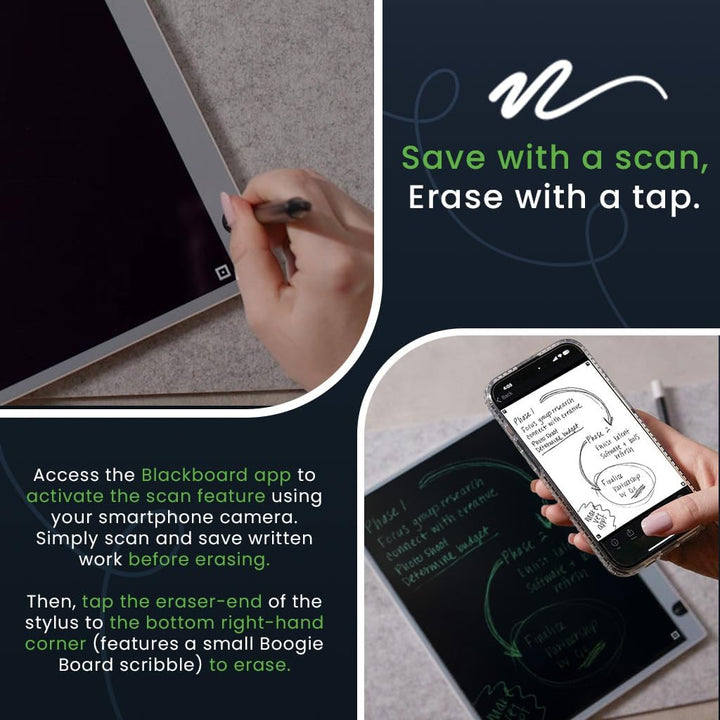 Boogie Board | Blackboard 2.0 Smart Scan Reusable Notebook | BD20160001