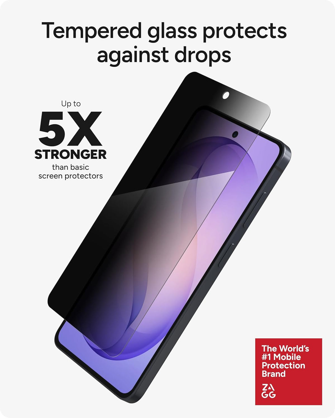ZAGG | InvisibleShield Glass Elite Privacy Screen Protector Samsung Galaxy S26 | 200121423