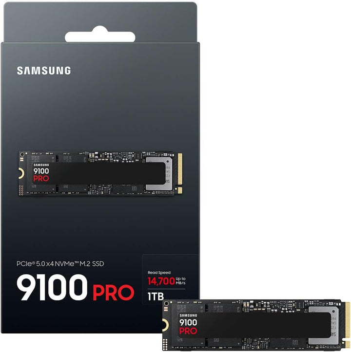 Samsung | 9100 Pro 1TB NVMe PCI-e Internal Solid State Drive - Black | MZ-VAP1T0B/AM
