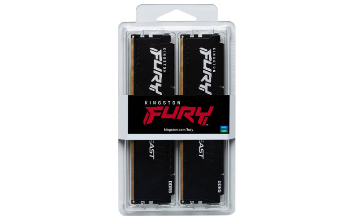 Kingston | FURY Impact 32GB (2 x 16GB) DDR5 SDRAM Memory Kit - Black | KF556S40IBK2-32