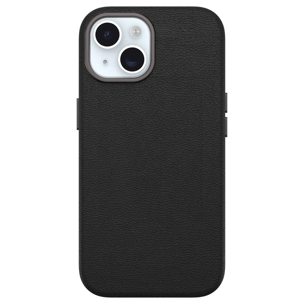 Otterbox | Symmetry Cactus Leather w/MagSafe case  iPhone 15 / 14 / 13 - Black (Noir Ash) | 15-12630