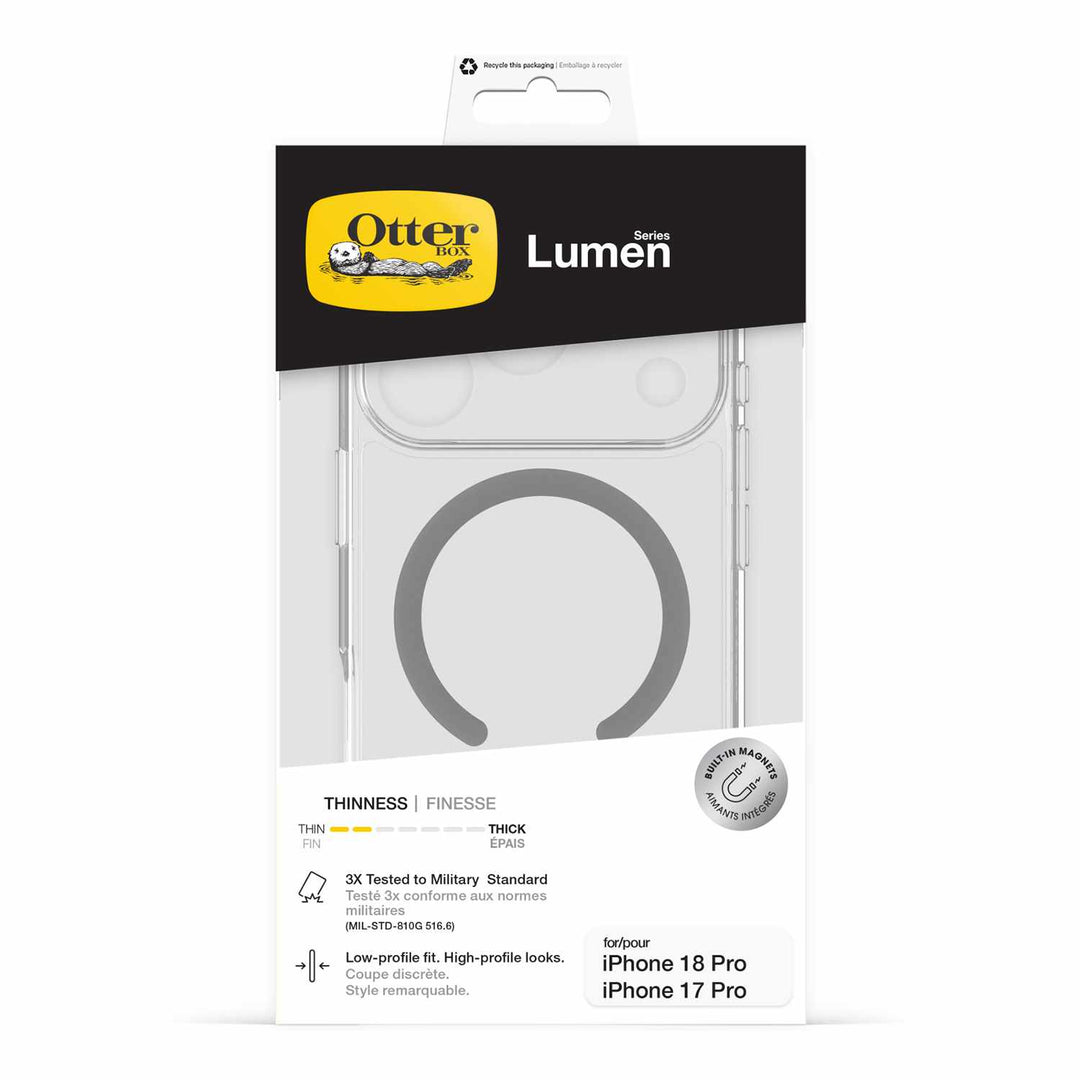 Otterbox | Lumen MagSafe Case iPhone 18 Pro/17 Pro  - Clear | 77-001113