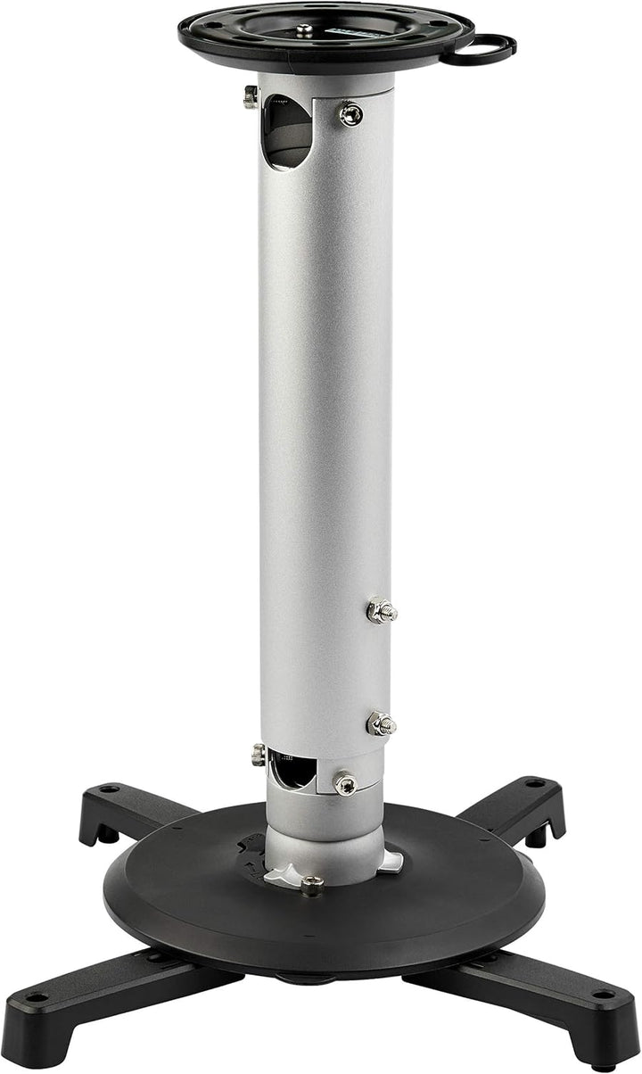 StarTech | Universal Ceiling Projector Mount Heavy Duty Height Adjustable/Extendable Pole Mount 5-22.7" from Ceiling - 33lb (15kg) | PROJCEILMNT2