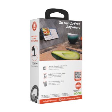 HyperGear | Mag Grip Pro Magnetic Phone Mount w/Adhesive Base - Black | 16136