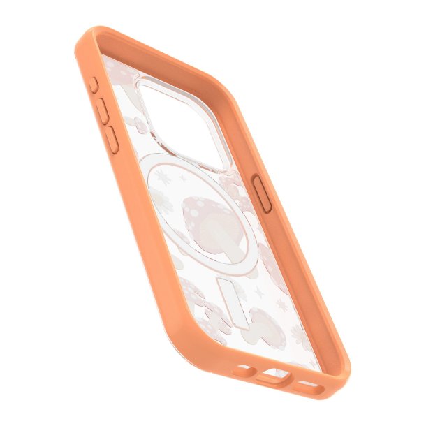 Otterbox | Symmetry w/ MagSafe Clear Series Case iPhone 15 Pro - Orange (Fungi) | 15-11555