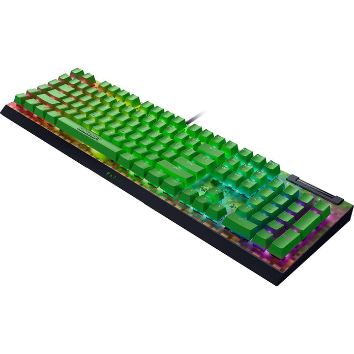 Razer | Widow V4 X Full Size Wired Mechanical Green Clicky Switch Gaming Keyboard with Chroma RGB Backlighting - Minecraft Edition | RZ03-04704100-R3M1