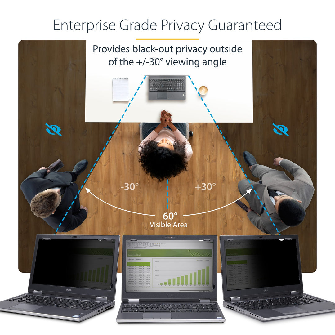 Startech | Privacy screen uses a Micro-louver technology For 14" (16:10) laptops | 14L61-PRIVACY-SCREEN