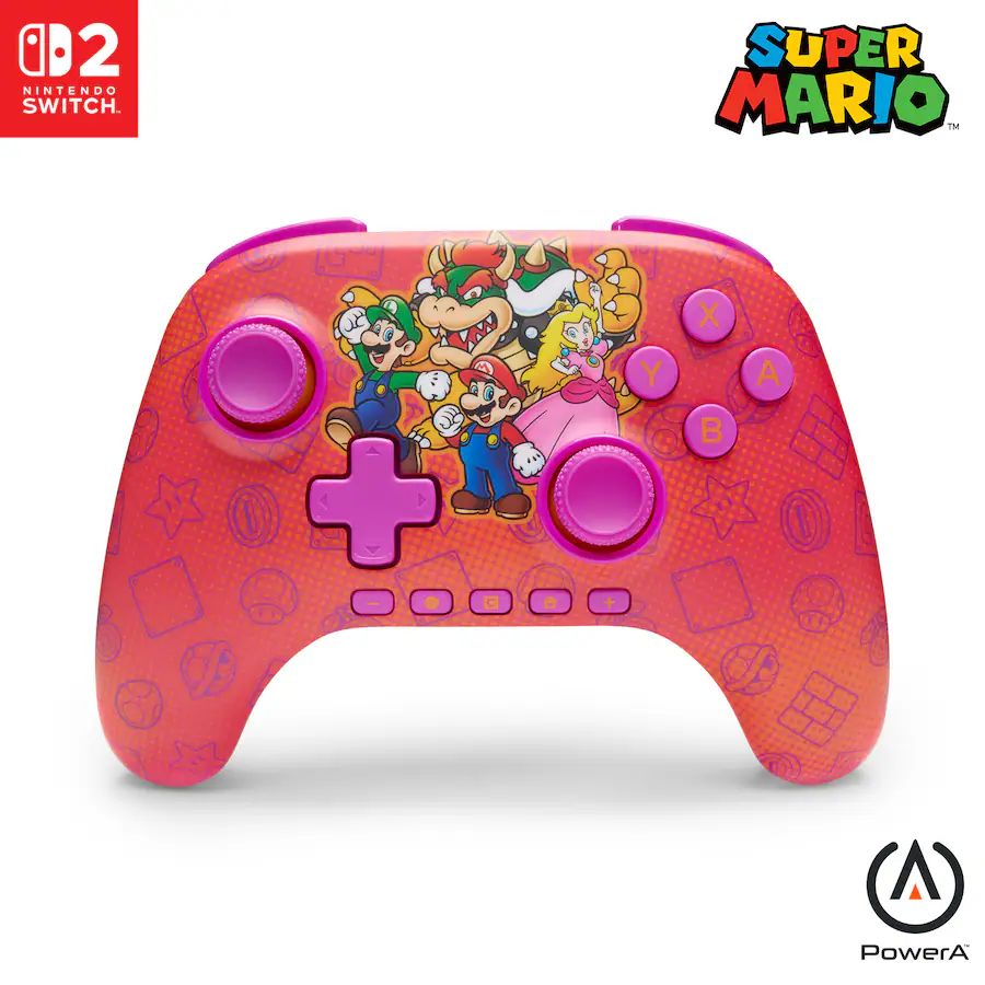 PowerA | Advantage Wireless Controller for Nintendo Switch 2 - Mario and Friends | NSGP0548-01V