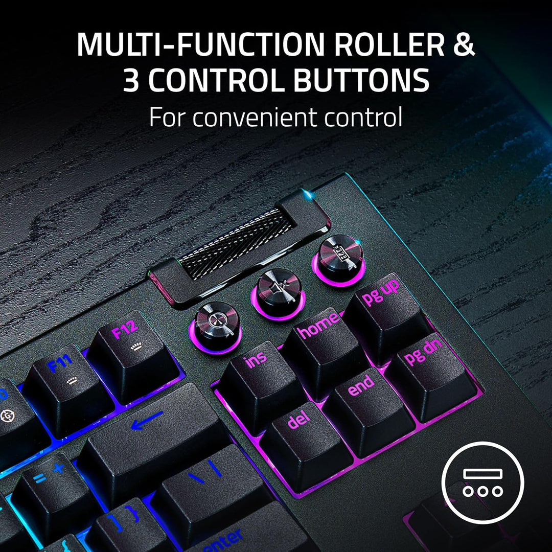Razer | BlackWidow V4 TKL HyperSpeed Wireless Hot Swappable Gaming Keyboard: Orange Tactile Switches - Black | RZ03-05480200-R3U1