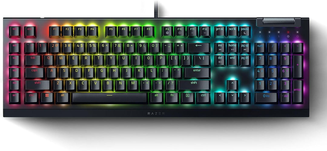 Razer Renewed | BlackWidow V4 X Mechanical Gaming Keyboard - Green Switch | RZ03-04700200-R3UR | 60 DAYS WARRANTY