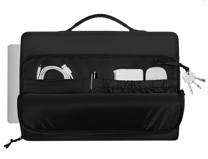 Gaston Luga | Dash Cushioned Briefcase 16" - Black | DSCBC16BK