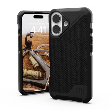 UAG | Metropolis LT MagSafe Case iPhone 16 - Kevlar Black | 15-13184