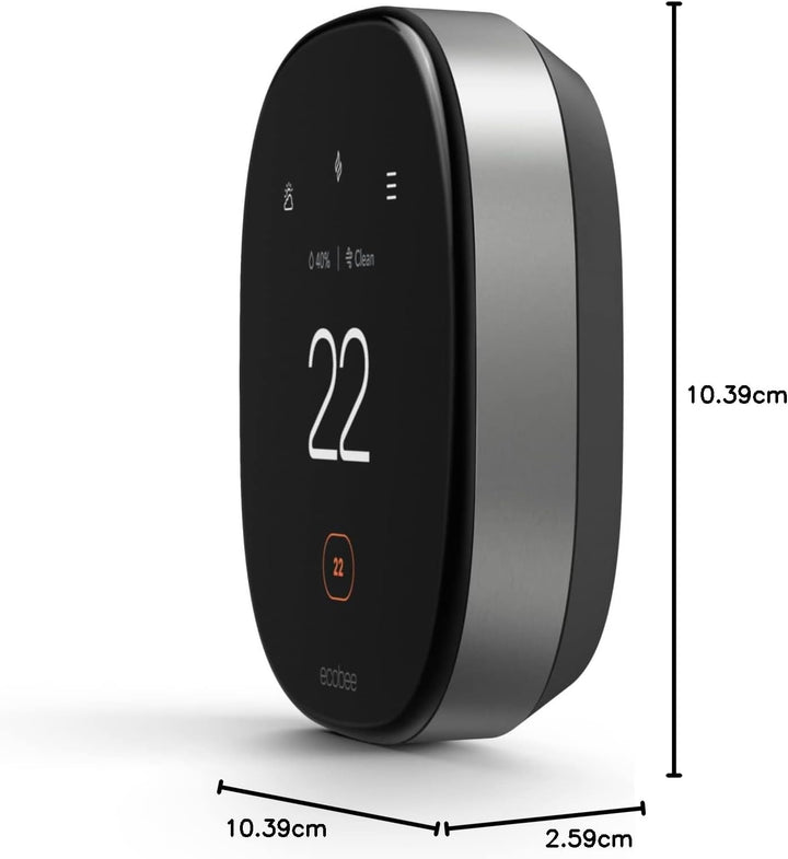 Ecobee | Smart Thermostat Premium Wi-Fi - Black | EB-STATE6C-01
