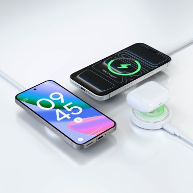 Hypergear | Qi2 MaxCharge MagSafe Wireless Magnetic Charger w/ Connected USB-C PD Cable 15W | 16317