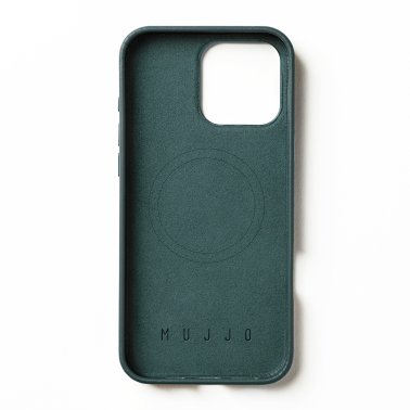 Mujjo | Full Leather w/MagSafe Case iPhone 16 Pro Max - Livid Green | 15-13837