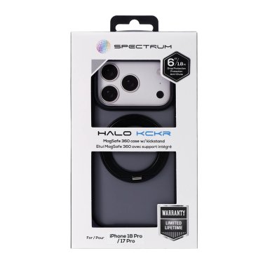 SPECTRUM | Halo Kckr 360 MagSafe Case iPhone 18 Pro/17 Pro - Black Smoke | 18PROKCKR