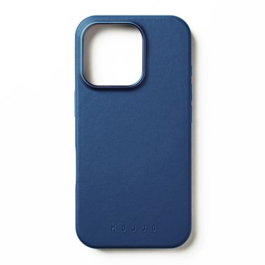 Mujjo | Full Leather w/MagSafe Case iPhone 16 Pro - Monaco Blue | 15-13830