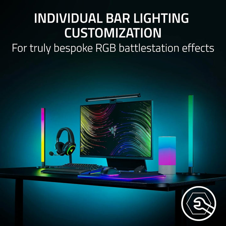 Razer | Aether Standing Light RGB LED Light Bars - Black | RZ43-05320100-R3UC