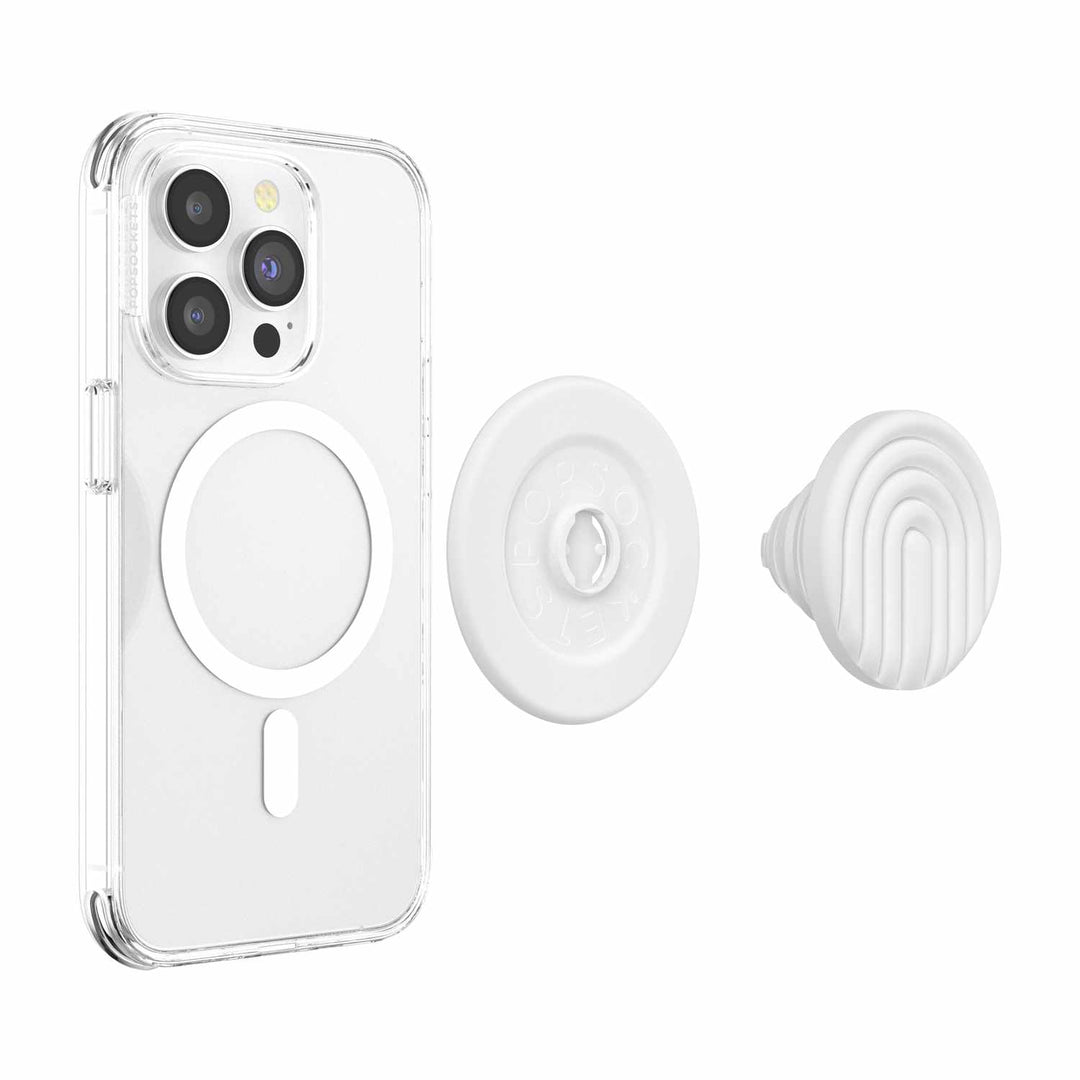 PopSockets | PopGrip for MagSafe Round - Curves Coconut Creme | 123-0470