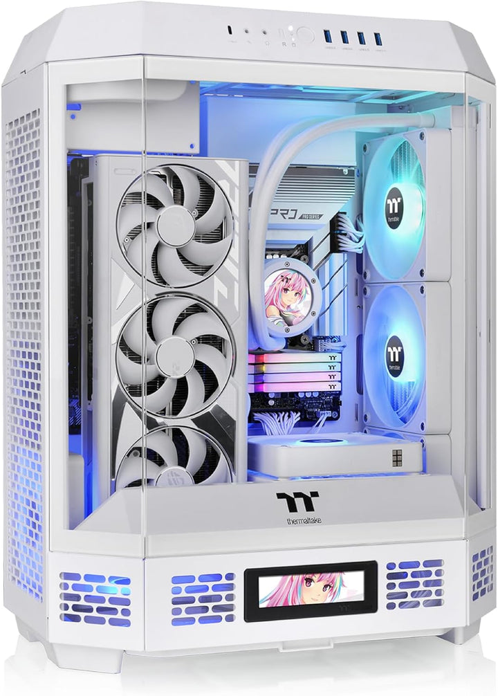 Thermaltake | The Tower 600 Snow Mid Tower 3x3mm TG CS - White Retail | CA-1Z1-00M6WN-00