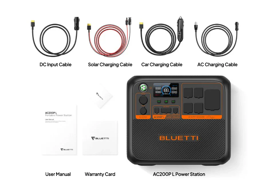 Bluetti | AC200P L Portable Power Station 2,400W 2,304Wh | AC200P L