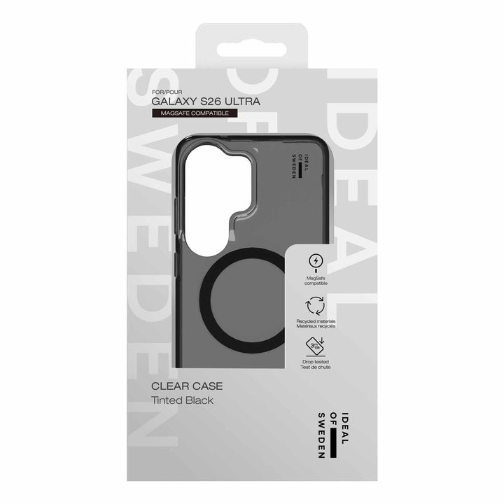 Ideal of Sweden | Clear Case w/Magnets for Samsung Galaxy S26 Ultra - Tinted Black | IDCLCMSS26U470