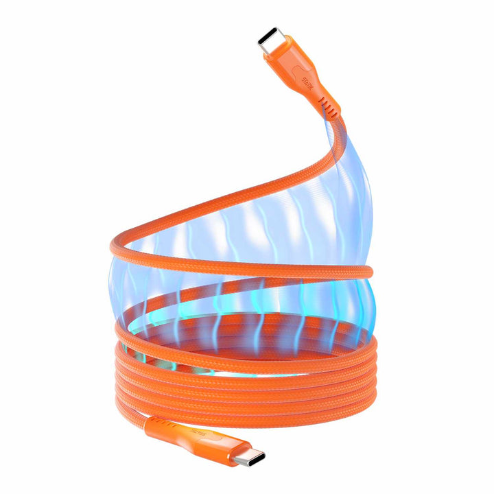 Statik | MagStack Pro Charge/Sync Magnetic Cable USB-C to USB-C 3.3ft 100W - Orange | PUP05503FTCCORGCA