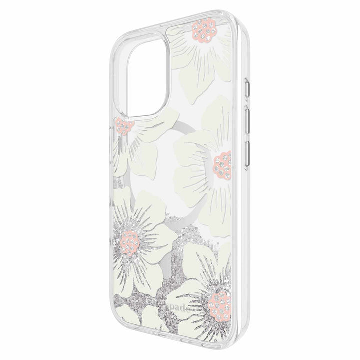 /// Kate Spade | Liquid Glitter w/ MagSafe iPhone 16 - Hollyhock | 120-8900