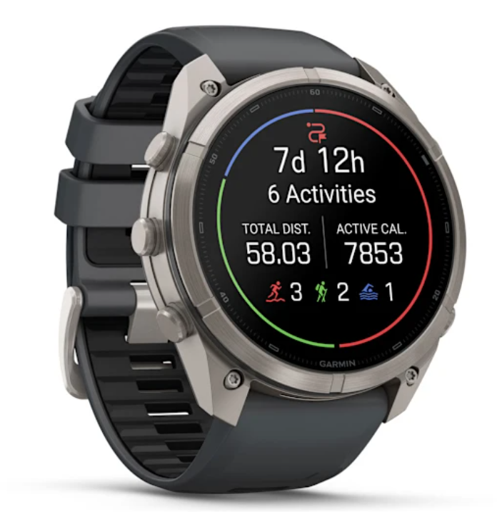 Garmin | fenix 9 Pro – 51 mm with Graphite/Black Silicone Band - Titanium | CE010-04337-25