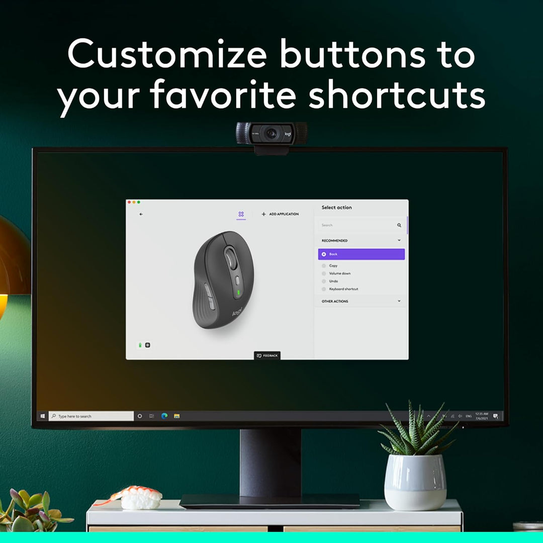 Logitech | Signature Plus M750 Bluetooth Optical Mouse - Graphite | 910-007510