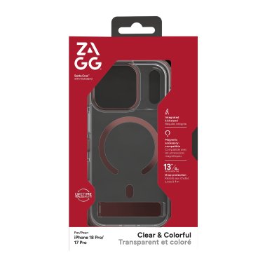 ZAGG | Graphene Santa Cruz Snap iPhone 18 Pro/17 Pro Kickstand Metallic Case - Burnt Copper | 702322321