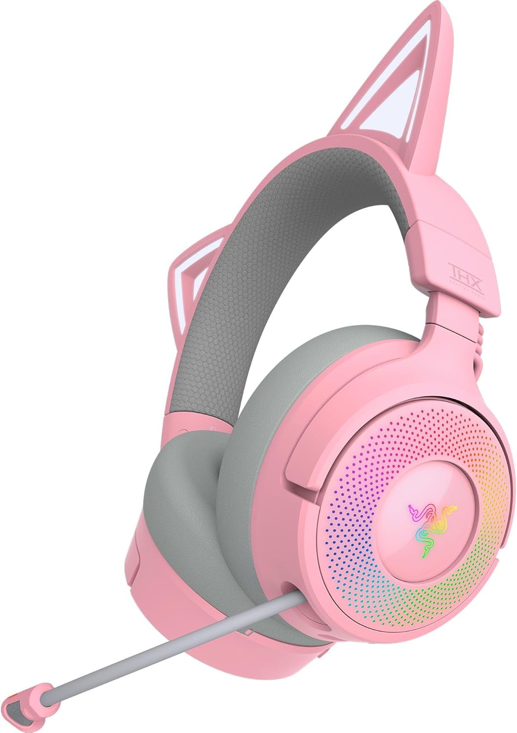 Razer | Kraken Kitty V3 Pro Wireless RGB Gaming Headset - Quartz Pink | RZ04-05170200-R3U1