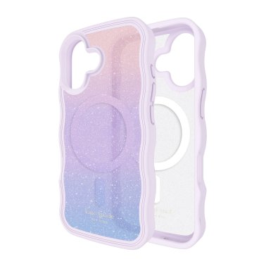 Kate Spade | Wavy MagSafe iPhone 17 Case - Opal Glitter | KS057412