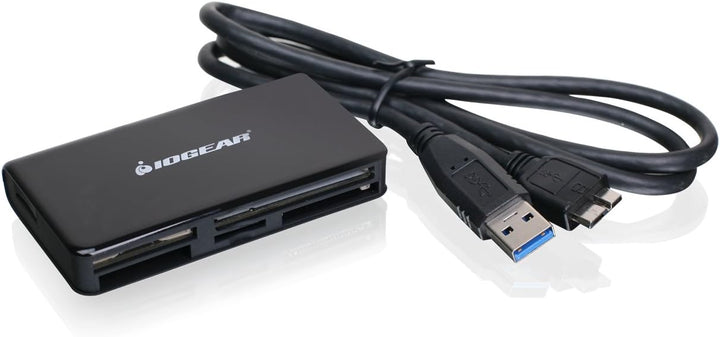 IOGEAR | SuperSpeed USB 3.0 Multi-Card Reader/Writer - Black | GFR381