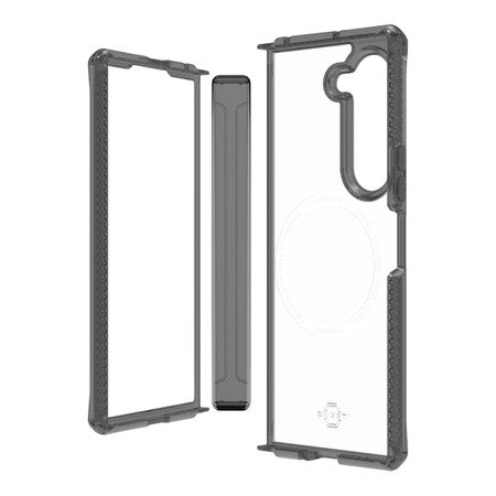 Itskins | Hybrid_R Case Hinge for Samsung Galaxy Z Fold6 - Smoke/Clear | 120-8819