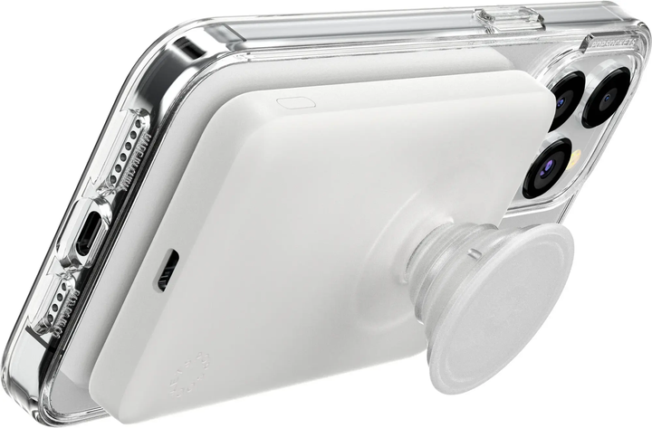PopSockets | MagSafe Power Pack Charger 5000 mAh - White/Clear | 109-1599
