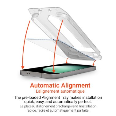 HyperGear | Tempered Glass Screen Protector Samsung Galaxy S23 FE w/ Easy Installation Applicator Tray | 16101