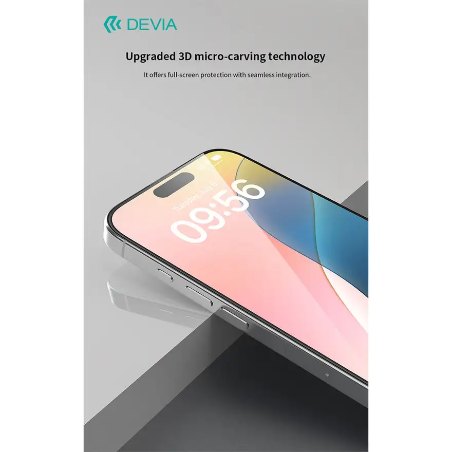Devia | Star Series Full Screen HD Tempered Glass For iPhone 16 Plus | 6942297115507