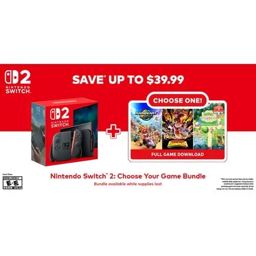 Nintendo | Switch 2 Choose Your Game Bundle | 045496886646